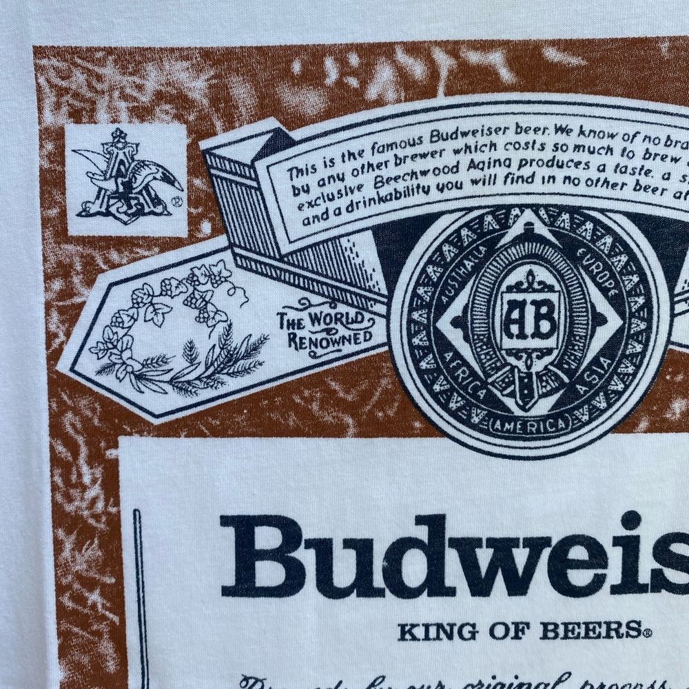 Budweiser Beer Ad 90’s Graphic T-Shirt Tee Top - Picture 11 of 11